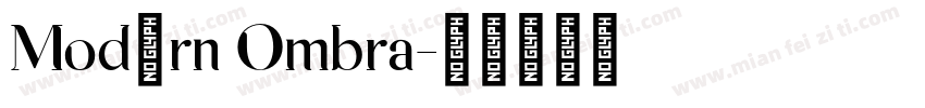 Modern Ombra字体转换
